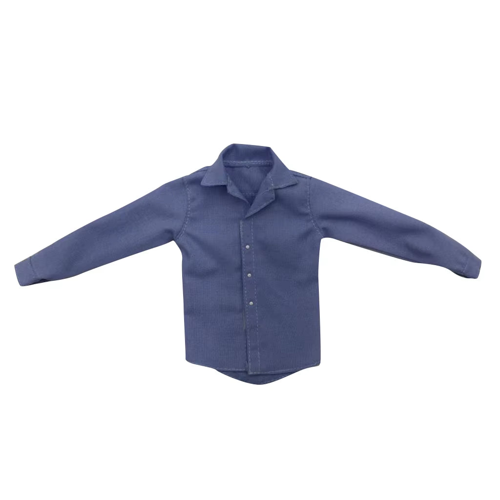 1/6 Men T-Shirt Male Clothes Solid Long Sleeve Shirt Undergarments Clothes Model for 12'' HT Kumik Figure Body Doll Toys