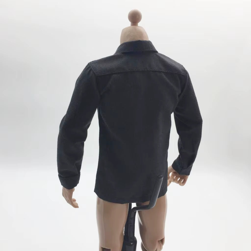 1/6 Men T-Shirt Male Clothes Solid Long Sleeve Shirt Undergarments Clothes Model for 12'' HT Kumik Figure Body Doll Toys