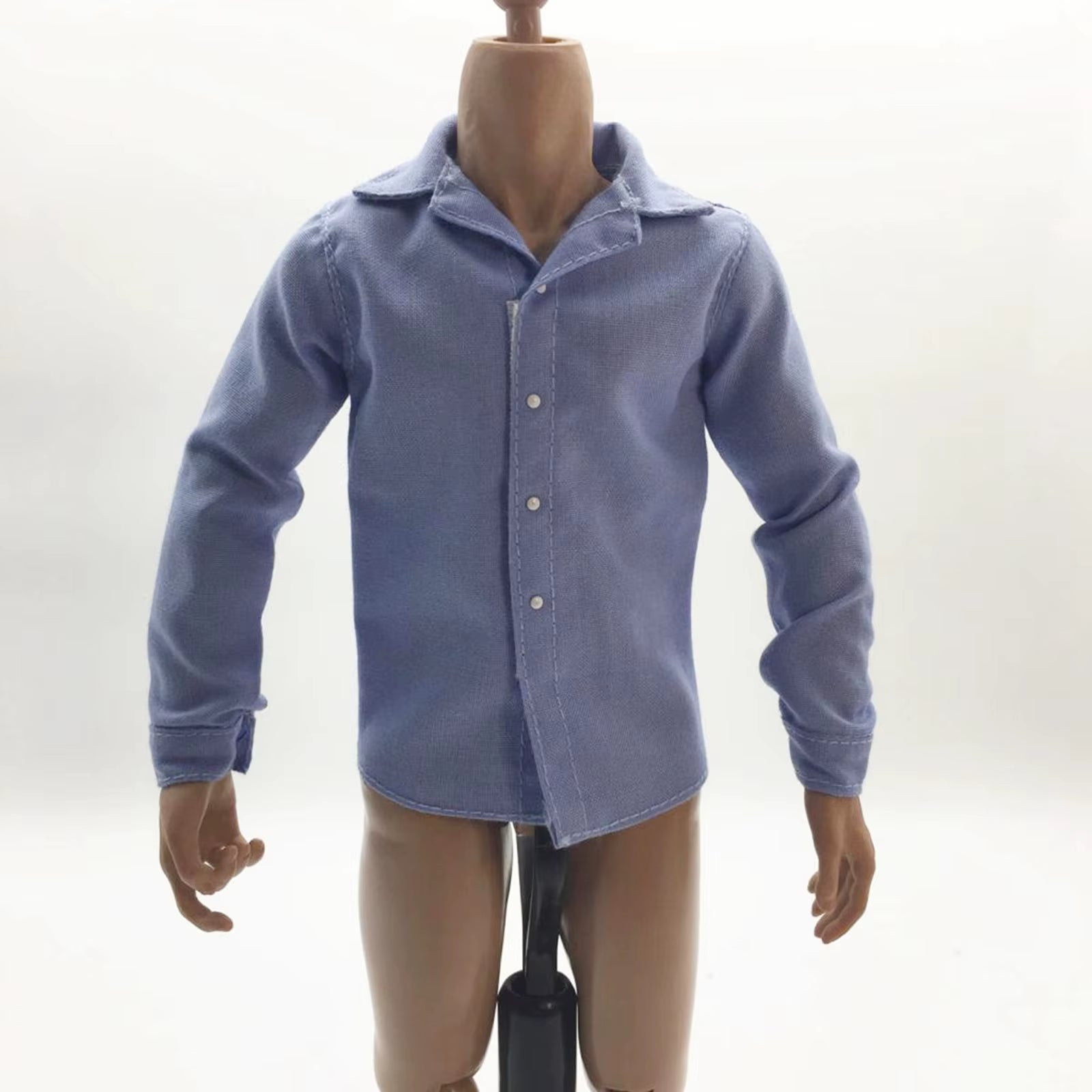 1/6 Men T-Shirt Male Clothes Solid Long Sleeve Shirt Undergarments Clothes Model for 12'' HT Kumik Figure Body Doll Toys